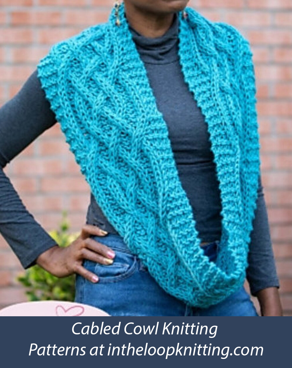 Cozy Cabled Cowl Knitting Pattern Brumal