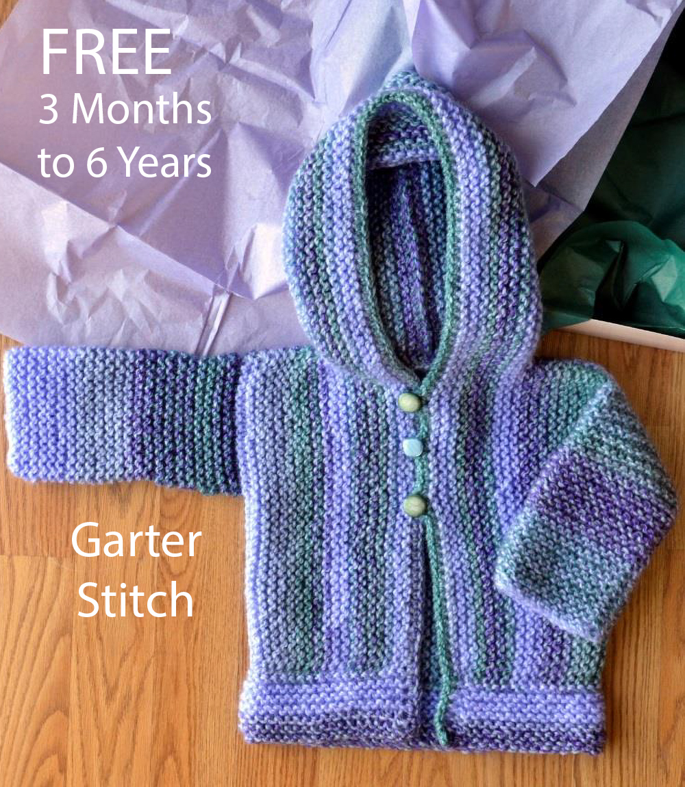 Free Baby and Child Cozy Cardi Knitting Pattern