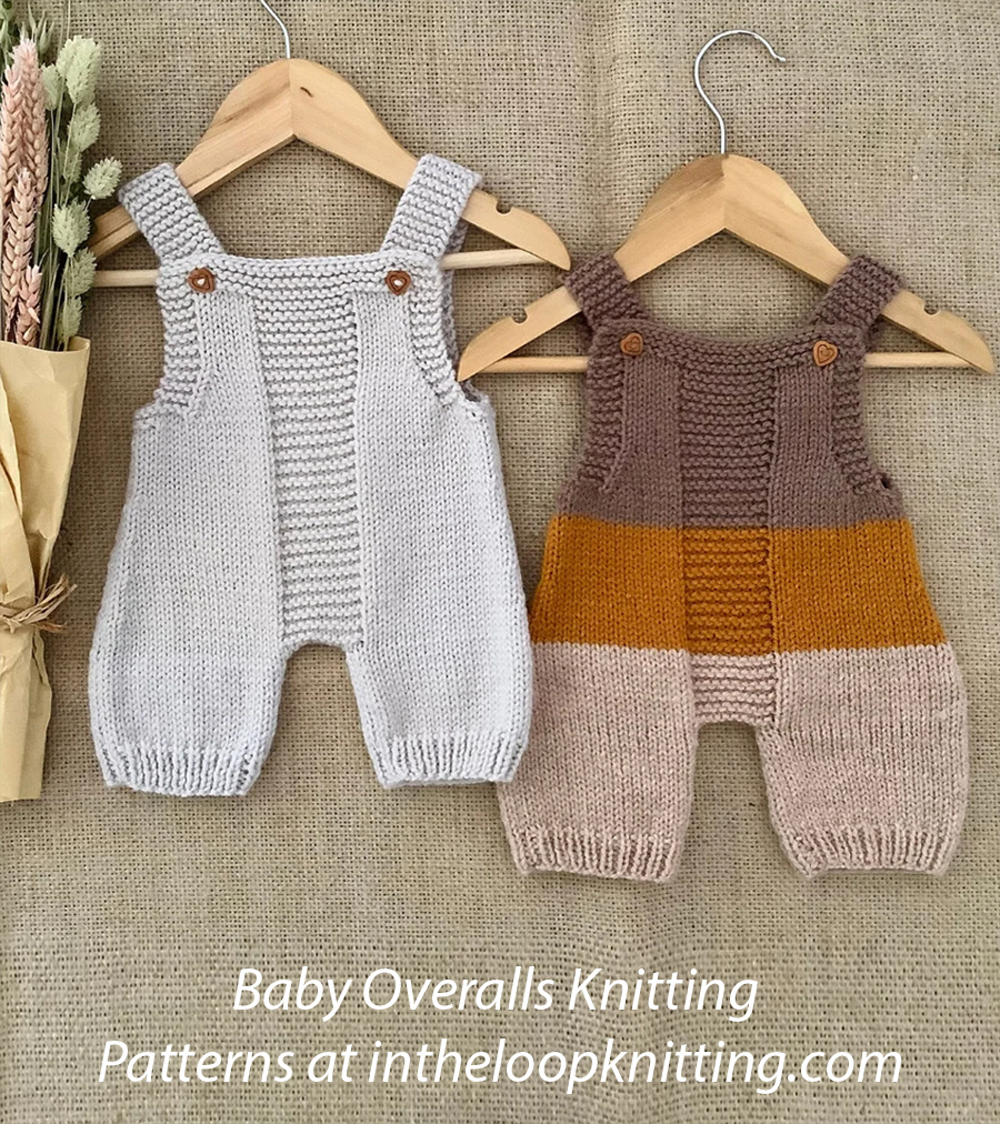 Baby Cozy Overalls Knitting Pattern