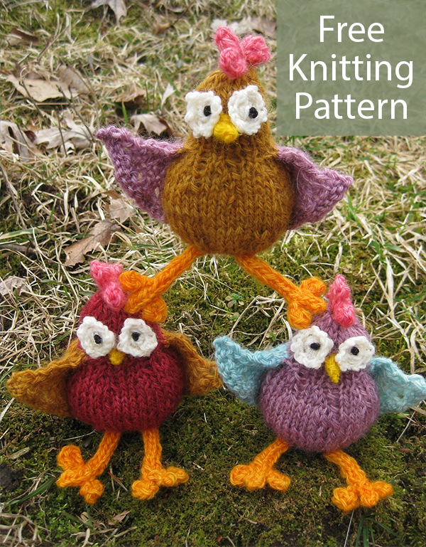 Free Crazy Chickens Knitting Pattern