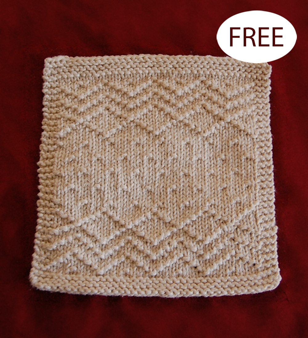 Free Crazy Seed Dishcloth Knitting Pattern 