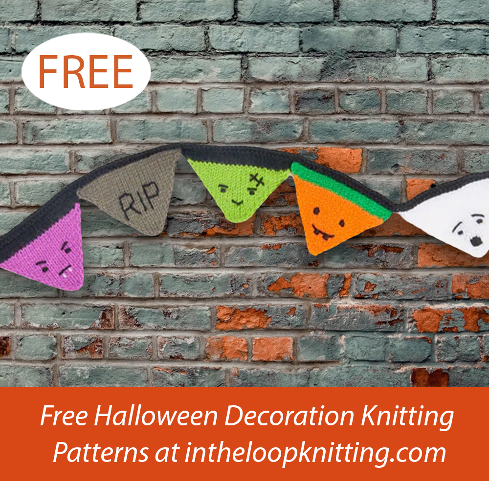 Free Halloween Creeptacular Bunting Knitting Pattern
