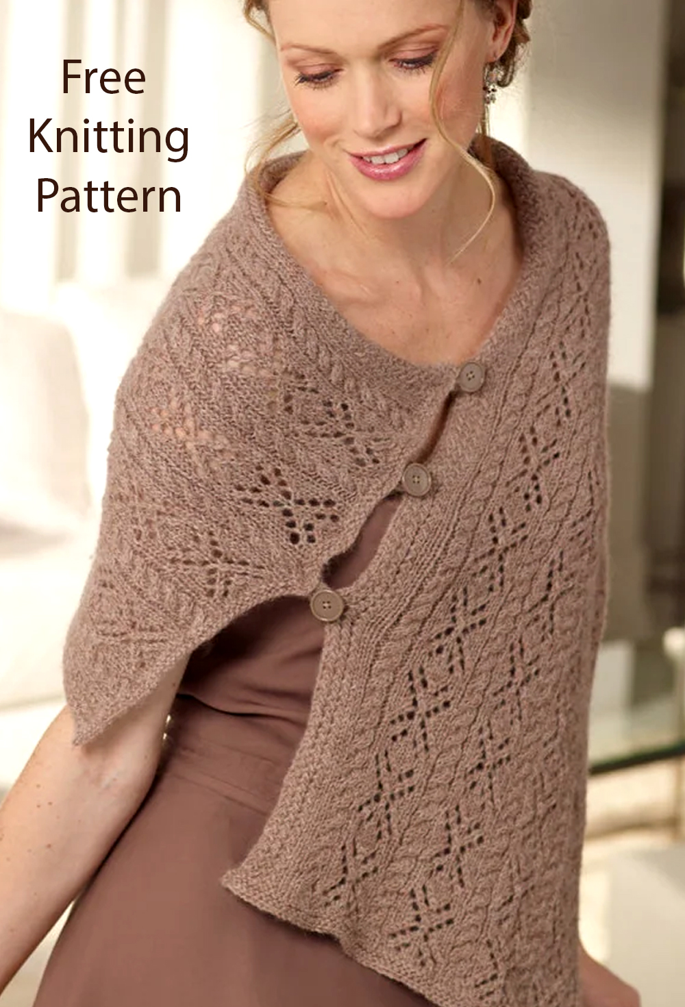 Free Crisscross Lace Shawl Knitting Pattern