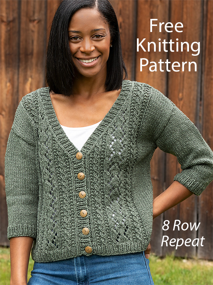 Cropped Cardigan Knitting Pattern