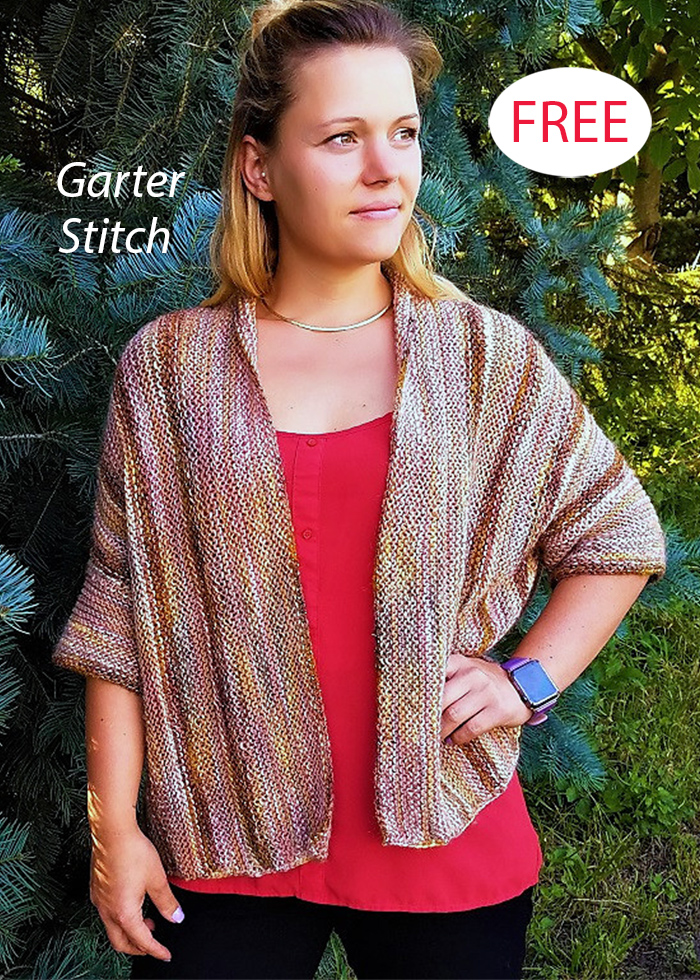 Cropped Vest Cardigan  Knitting Pattern