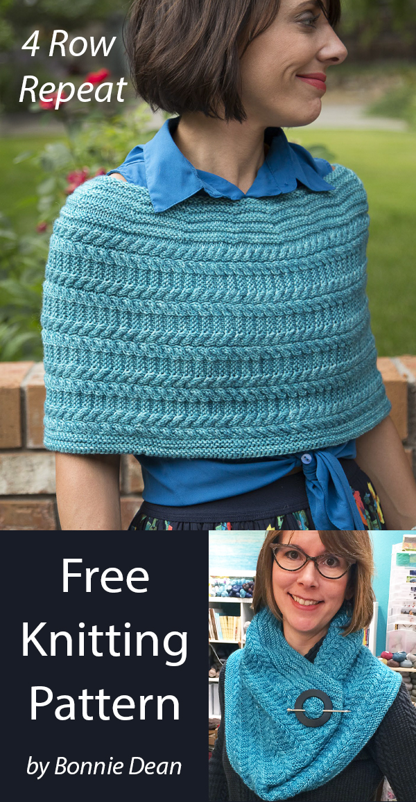 Free Crosstie Poncho Knitting Pattern