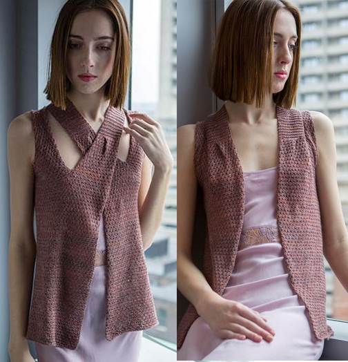 Knitting Pattern for Crosstown Vest