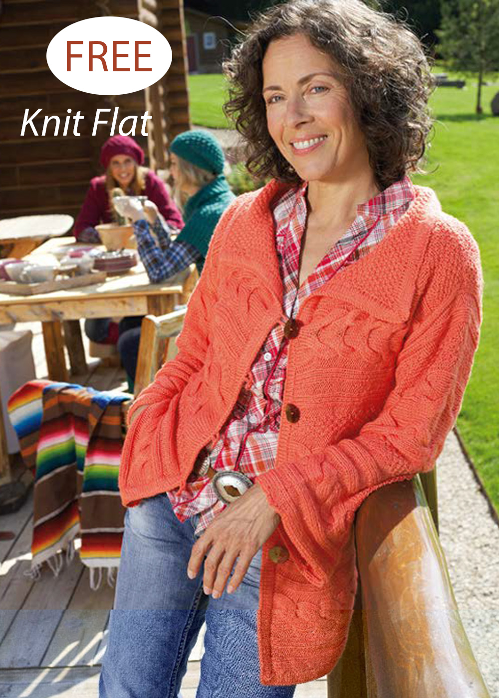 Free Knitting Pattern Crosswise Worked Jacket
