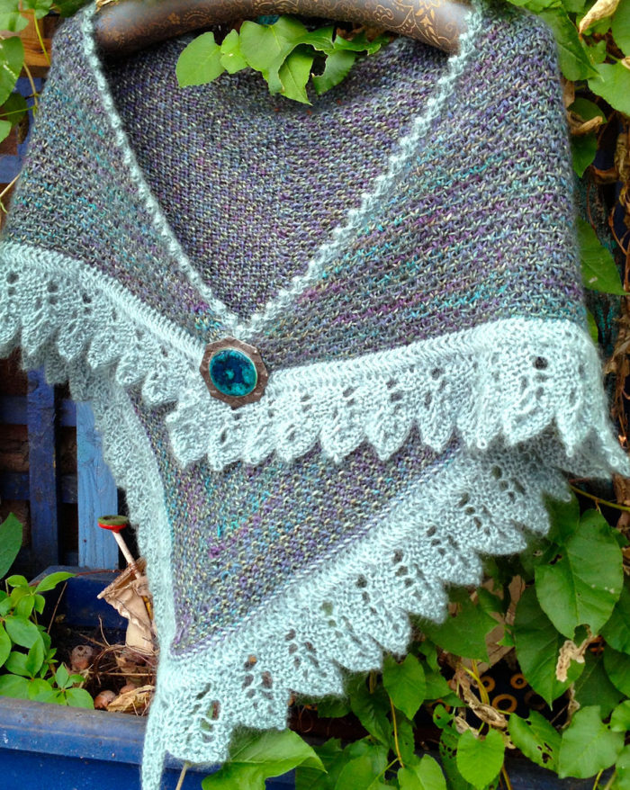 Free Knitting Pattern for Crow Waltz Shawl