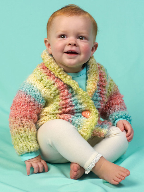Free Knitting Pattern Cuddle Up Baby Cardigan