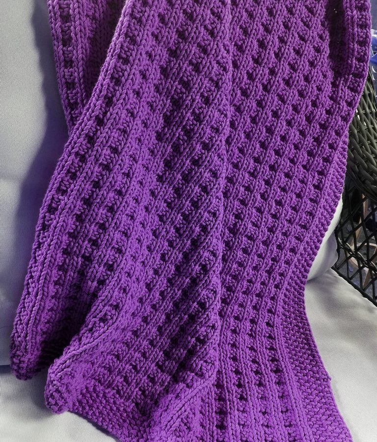 Free Knitting Pattern for Cuddly Baby Blanket