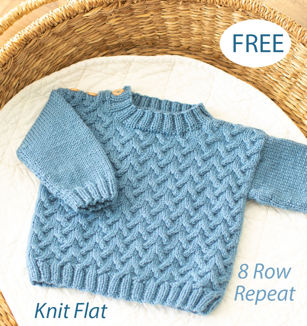 Free Kids Cuddly Cable Sweater Knitting Pattern