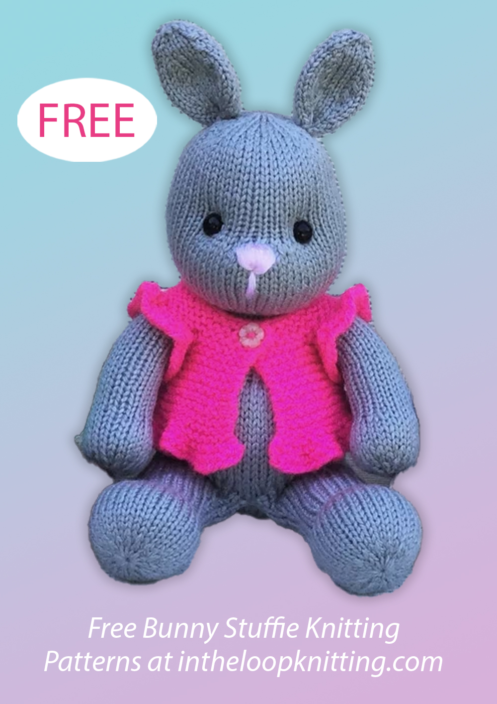 Animal Toy Knitting Pattern Cuddly Critters Bear, Bunny, Puppy