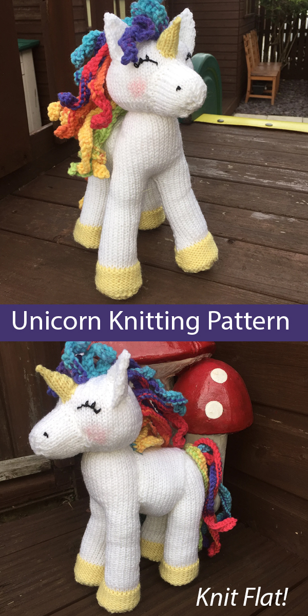 Cuddly Unicorn Knitting Pattern