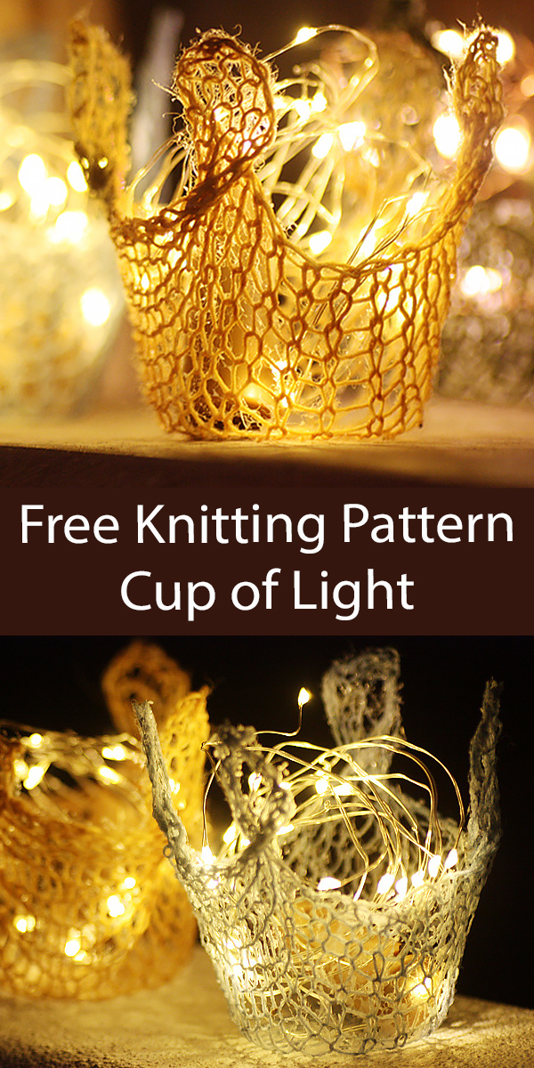 Free Cup of Light Knitting Pattern