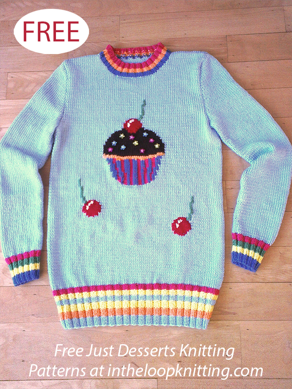 Free Cupcake Sweater Knitting Pattern 