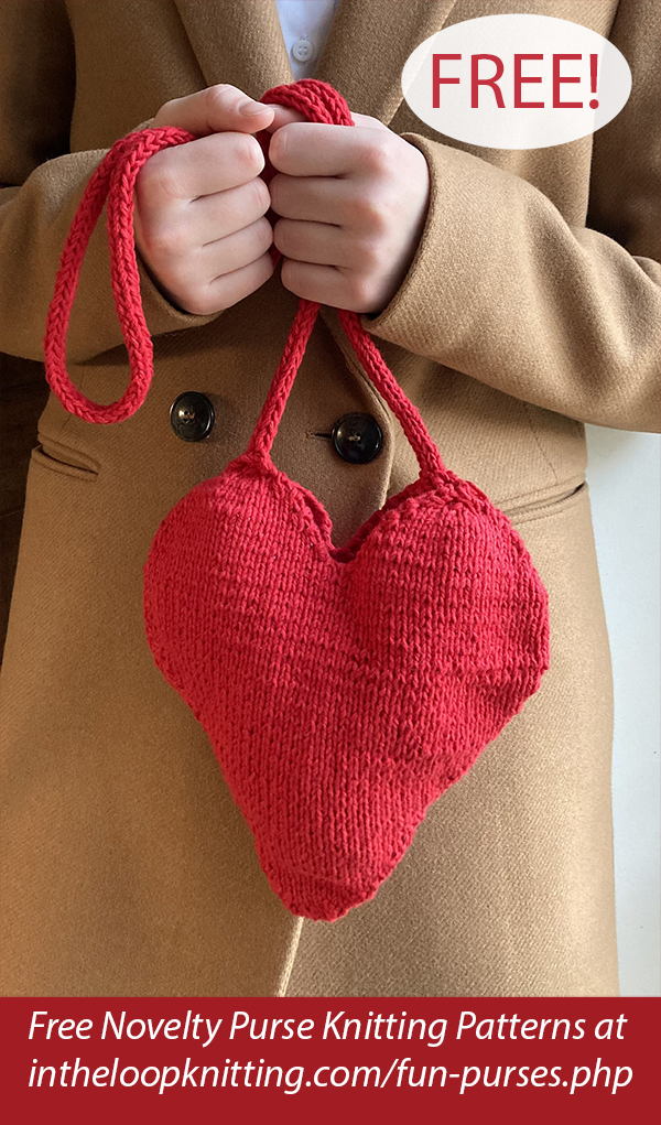 Free Heart Purse Knitting Pattern Cupid Bag