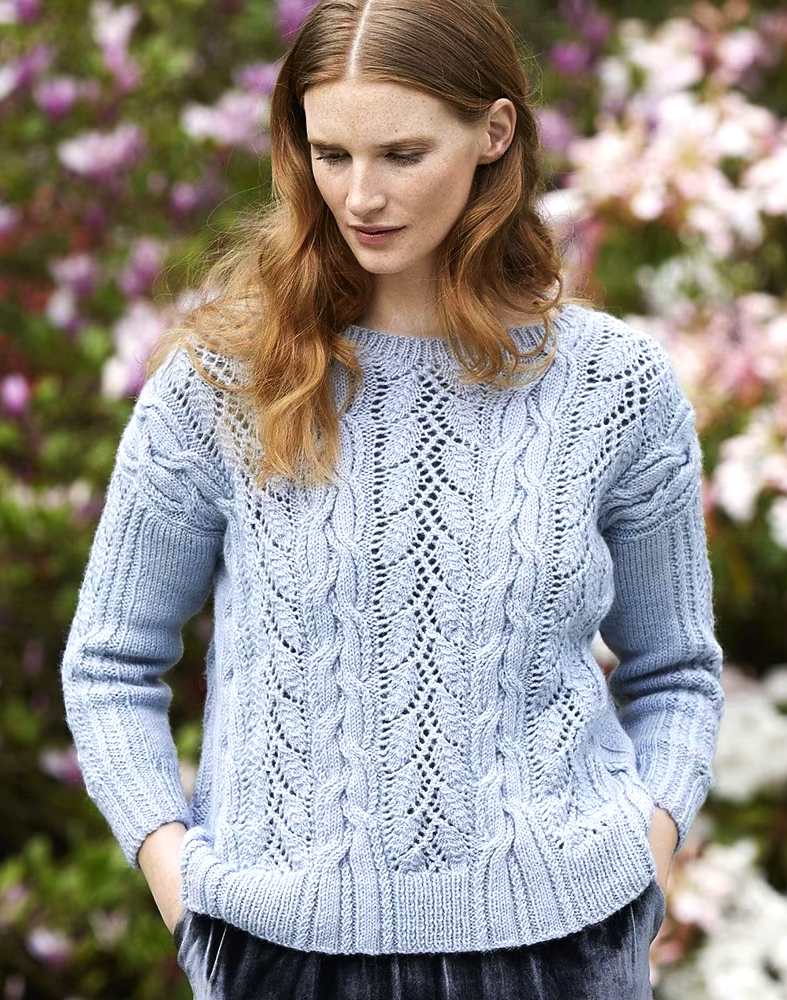 Free Women's Sweater Knitting Pattern Curlew Pullover