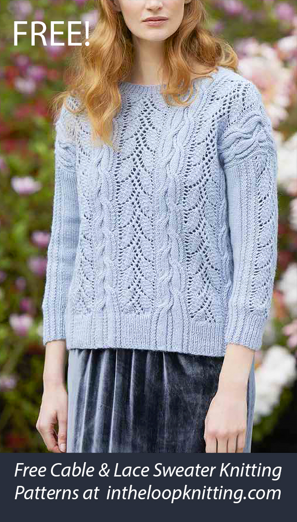 Free Women's Sweater Knitting Pattern Curlew Pullover