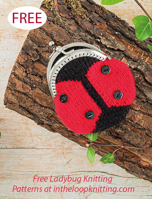 Free Cute Ladybird Purse Knitting Pattern