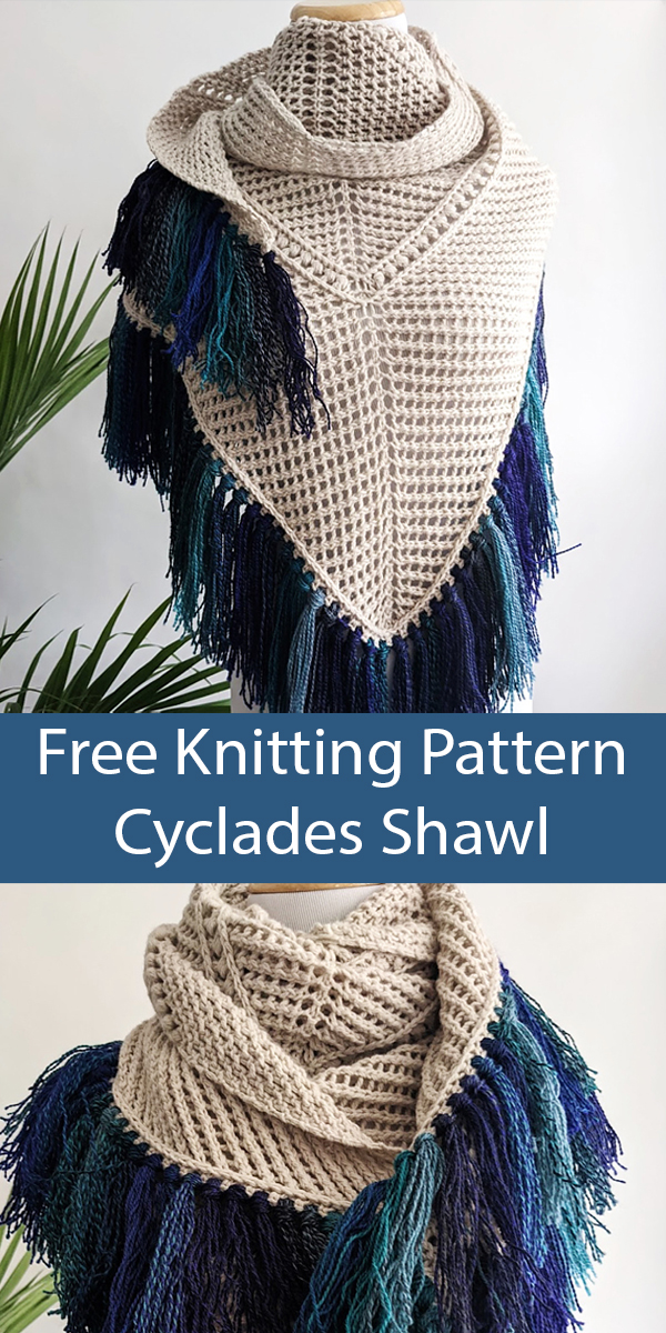 Cyclades Shawl Free Knitting Pattern