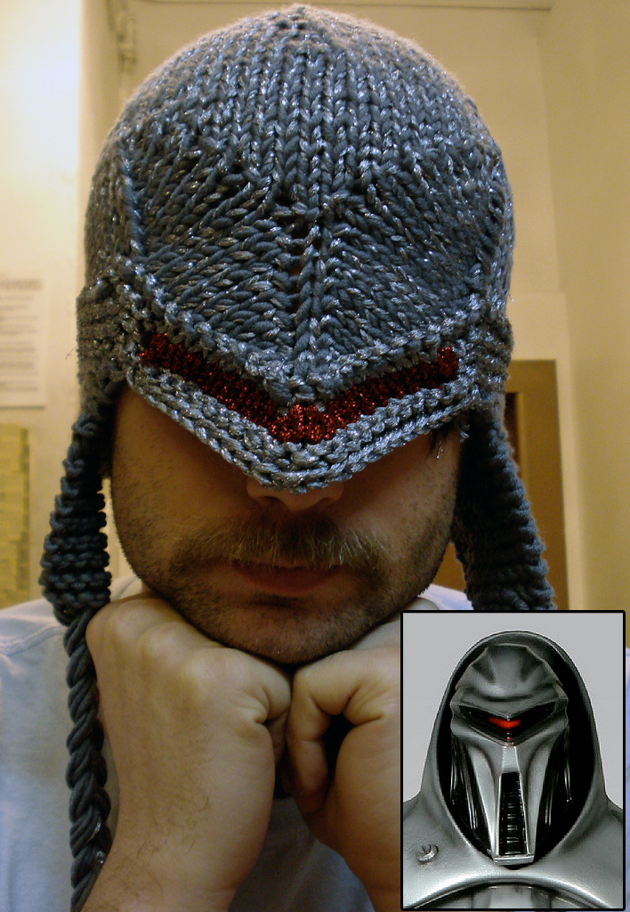 Free Knitting Pattern for Cylon Centurion Hat