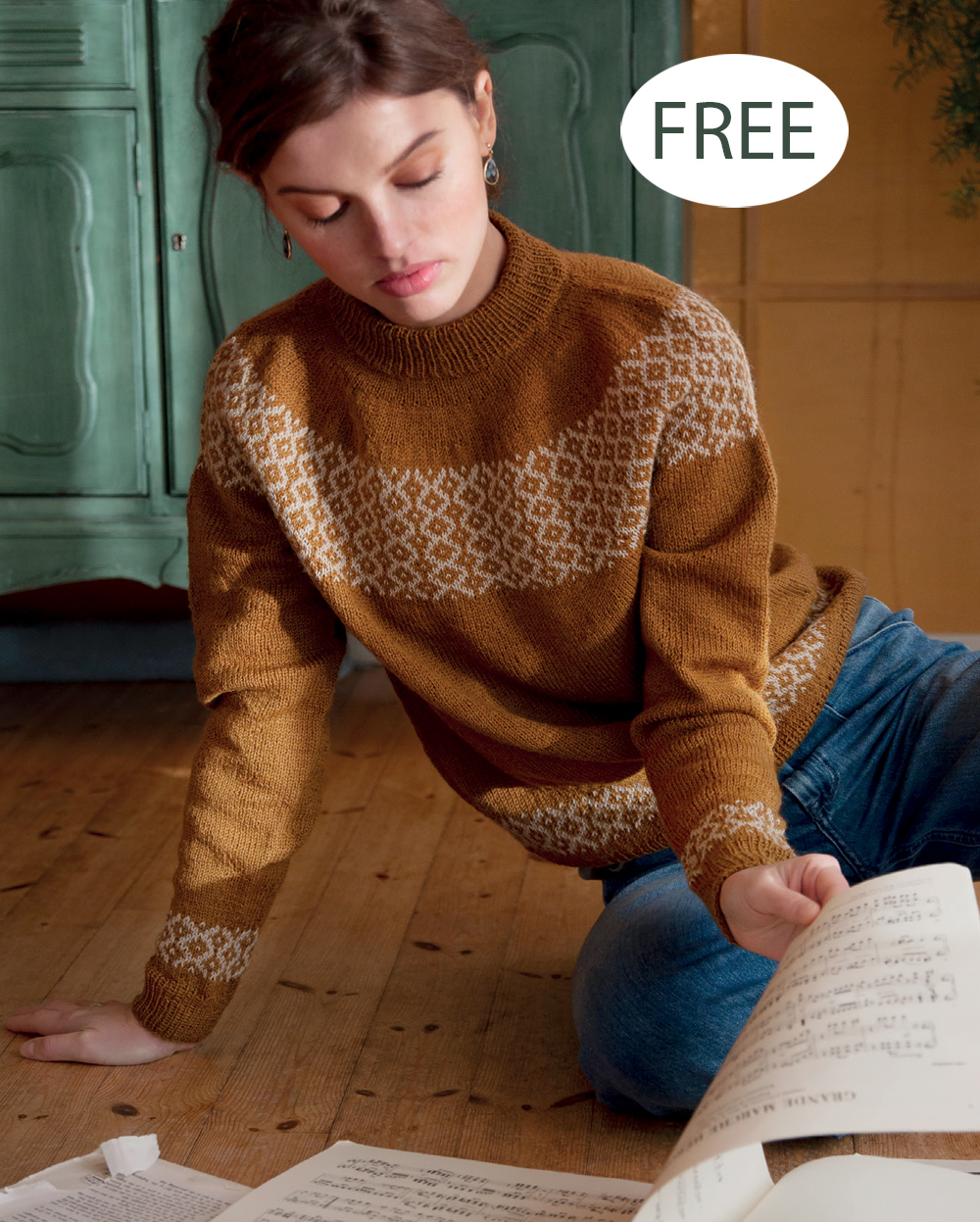 Da Capo Colourwork Jumper Knitting Pattern