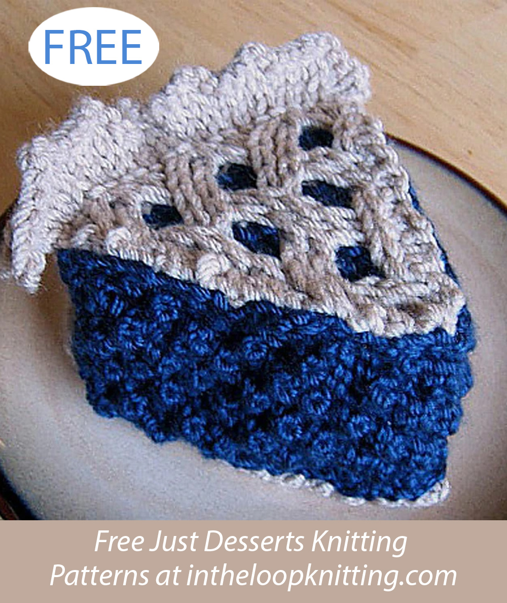 Free Dad's Blueberry Pie Knitting Pattern 