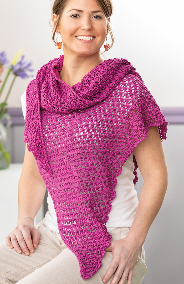 Dahlia Rosa Shawl Knitting Pattern 