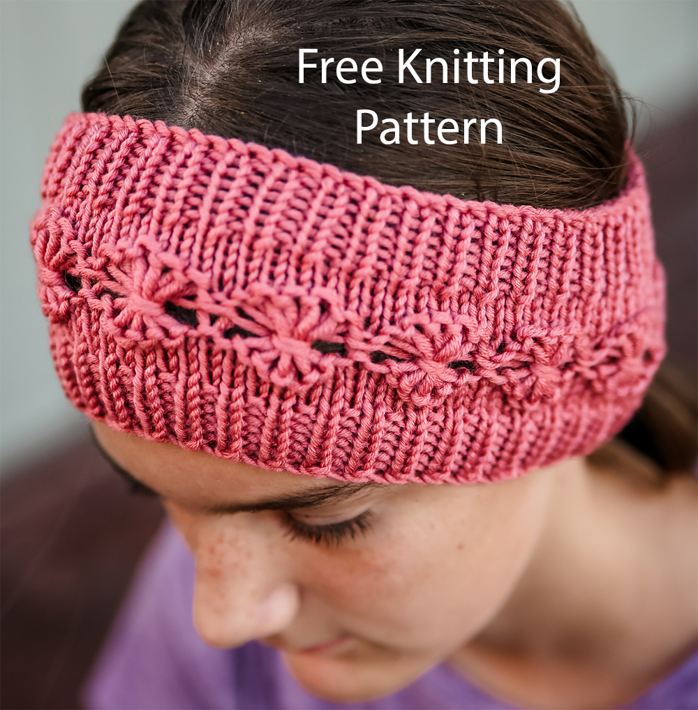 Knitting Pattern Daisy Headband Earwarmer Headband