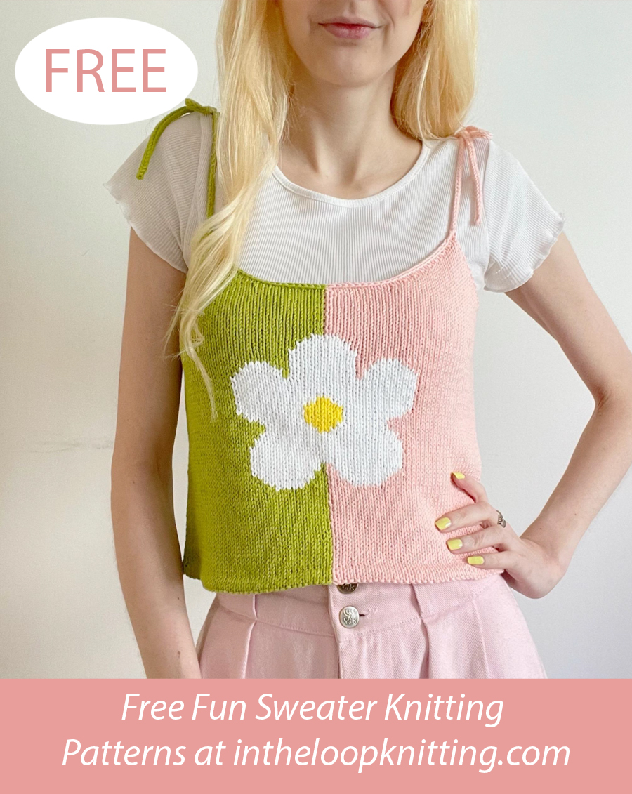 Free Women's Daisy Top Knitting Pattern