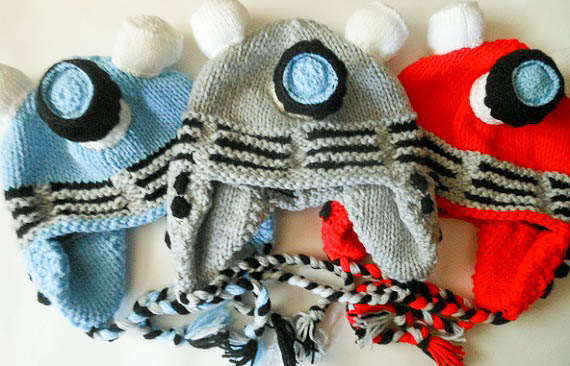 Robot Dalek Inspired Hat Knitting Pattern