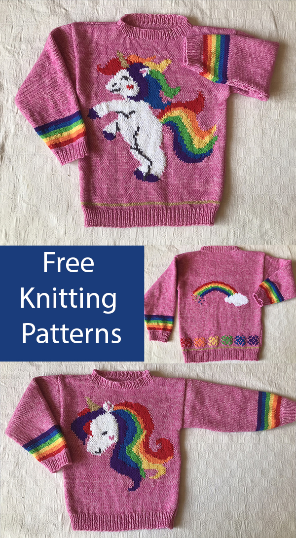Free Unicorn Sweater Knitting Patterns