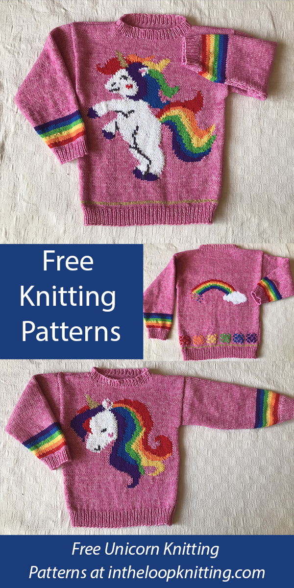 Free Unicorn Sweater Knitting Patterns