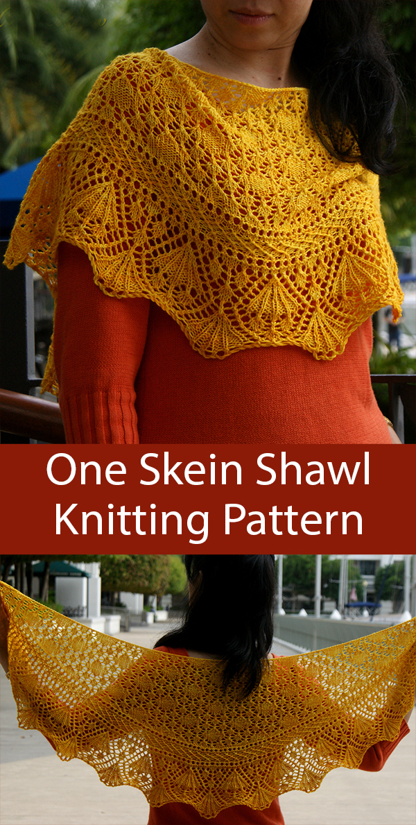 One Skein Knitting Pattern Dandelion on A Meadow Shawl