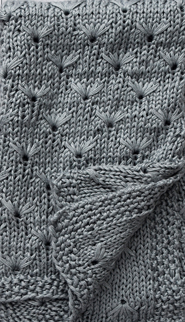 Knitting pattern for Dandelion Throw