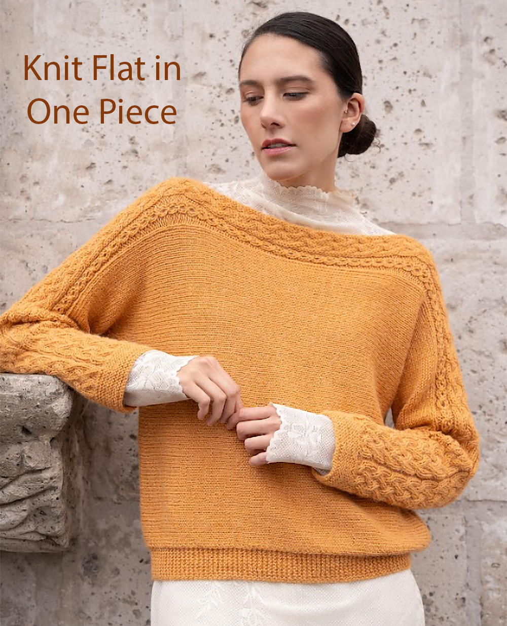 Free Sweater Knitting Pattern Dania Cropped Sweater Knit Flat in One Piece