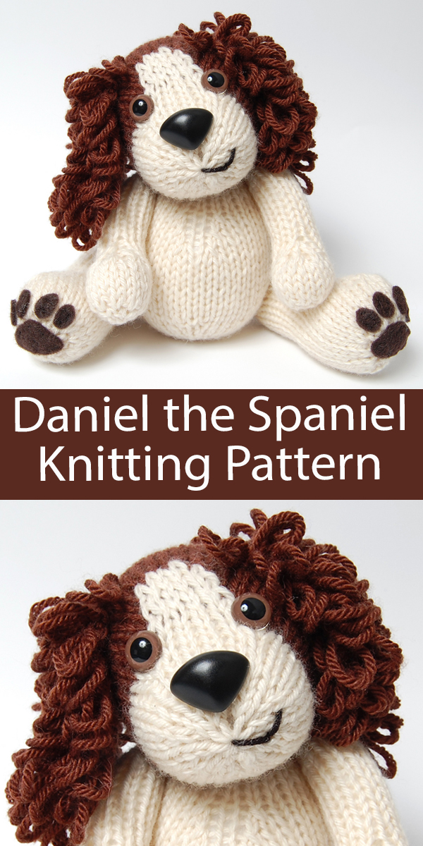 Dog Knitting Pattern Daniel the Spaniel