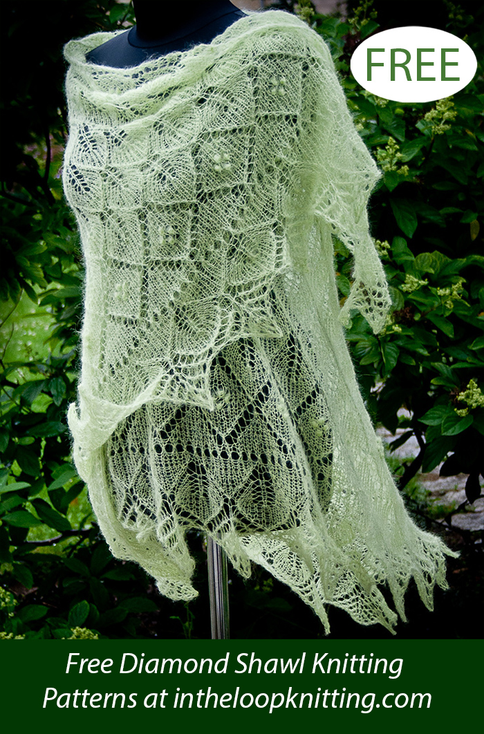 Free Danielle Shawl Knitting Pattern