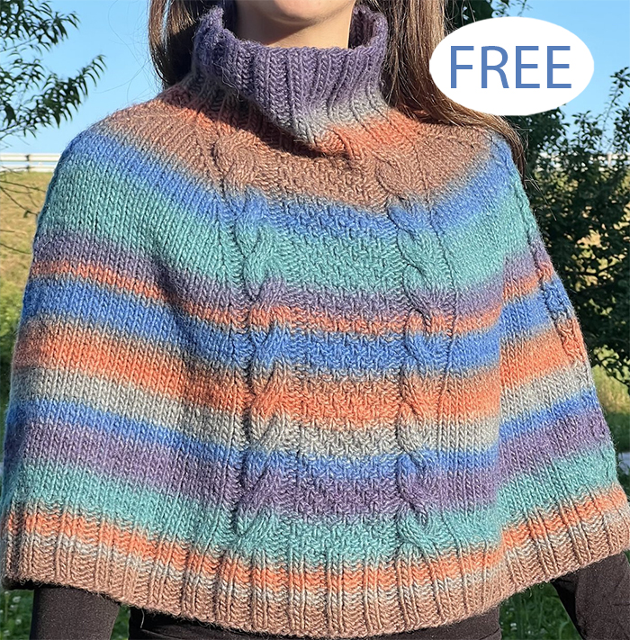 Free Daphne Poncho Knitting Pattern