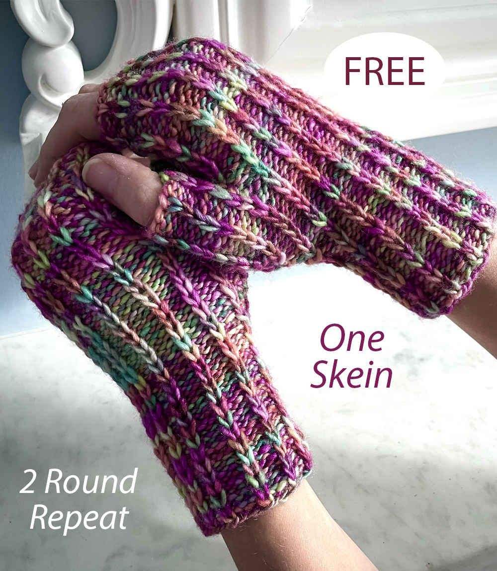 Free Dappled Path Mitts Knitting Pattern