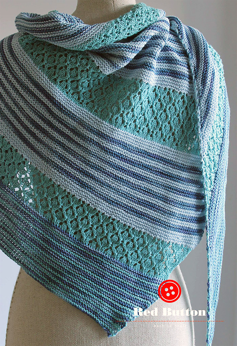 Free Knitting Pattern for Daria Shawl