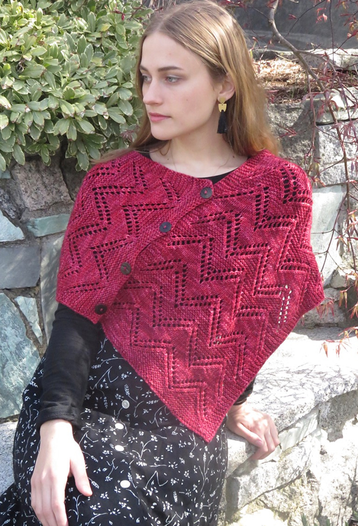 Free Darjeeling Wrap Shawl Knitting Pattern