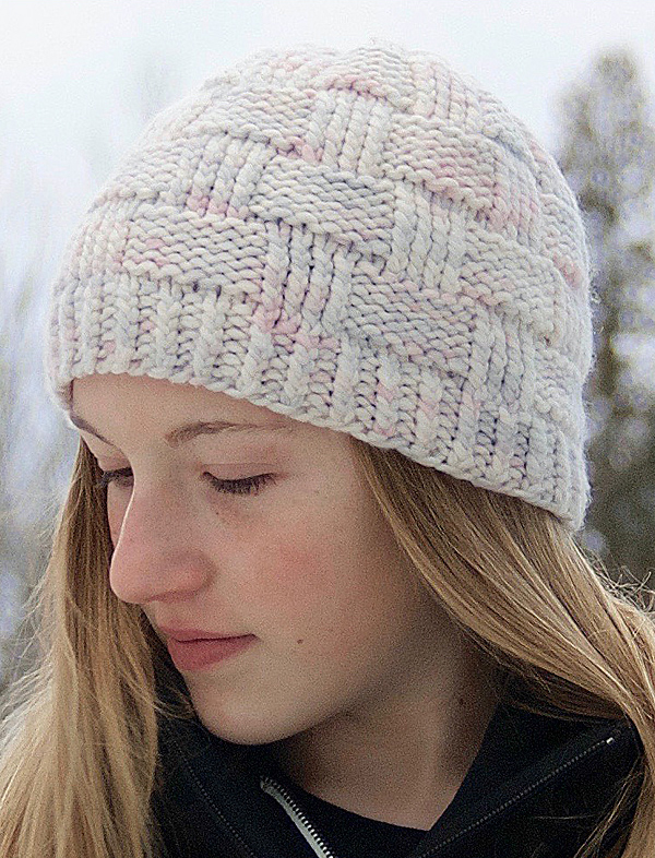 Free Knitting Pattern for Easy 1 Skein Dawnland Hat