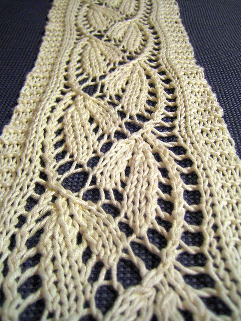 Dayflower Lace Scarf, free on Ravelry