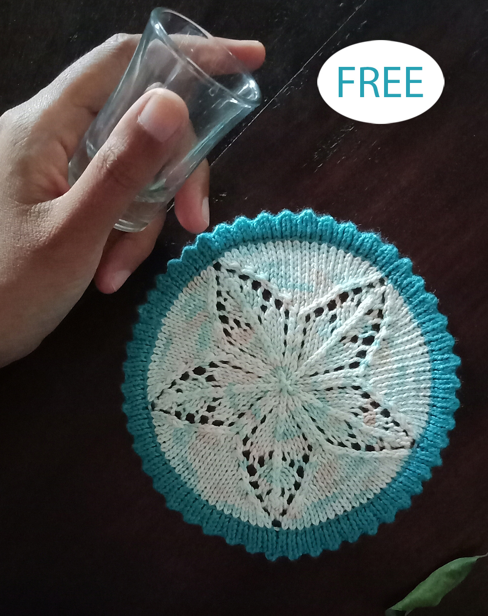 Free Knitting Pattern Daylily Coaster