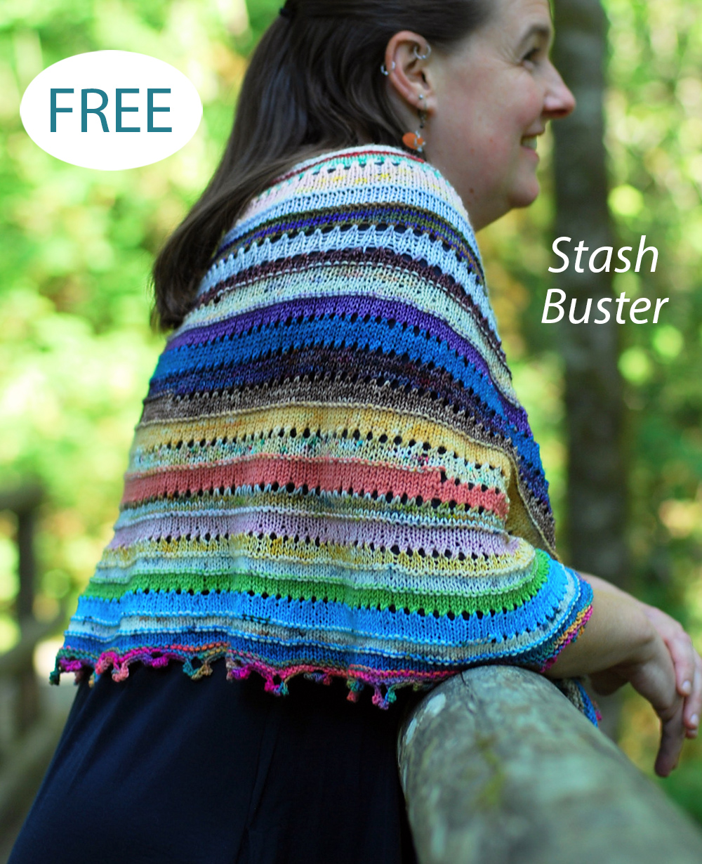 Free Oddment Shawl Knitting Pattern