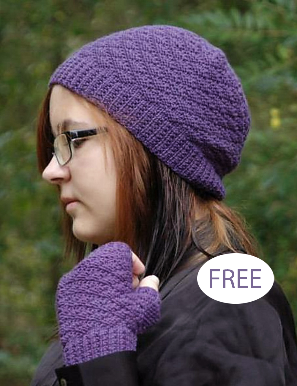 Free Va et Viens Hat and Cowl Knitting Pattern 