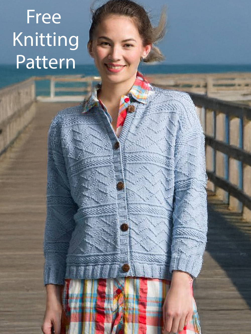 Free Guernsey Deborah's Biking Cardigan Knitting Pattern