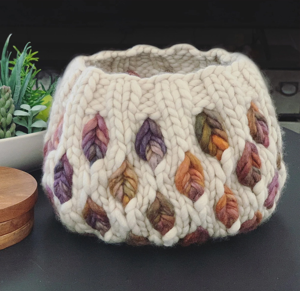 Deciduous Yarn Bowl  Knitting Pattern